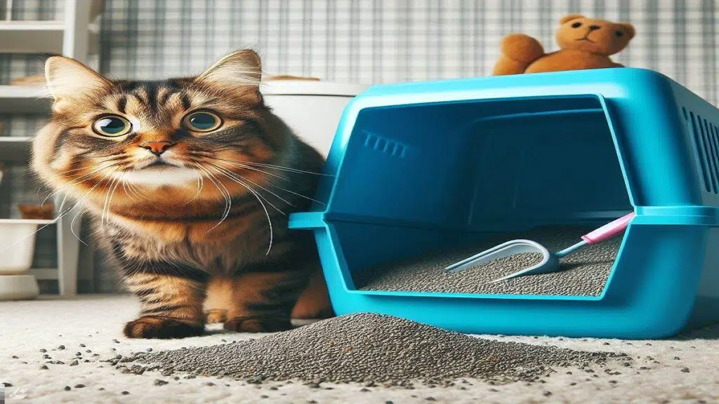 missing the litter box