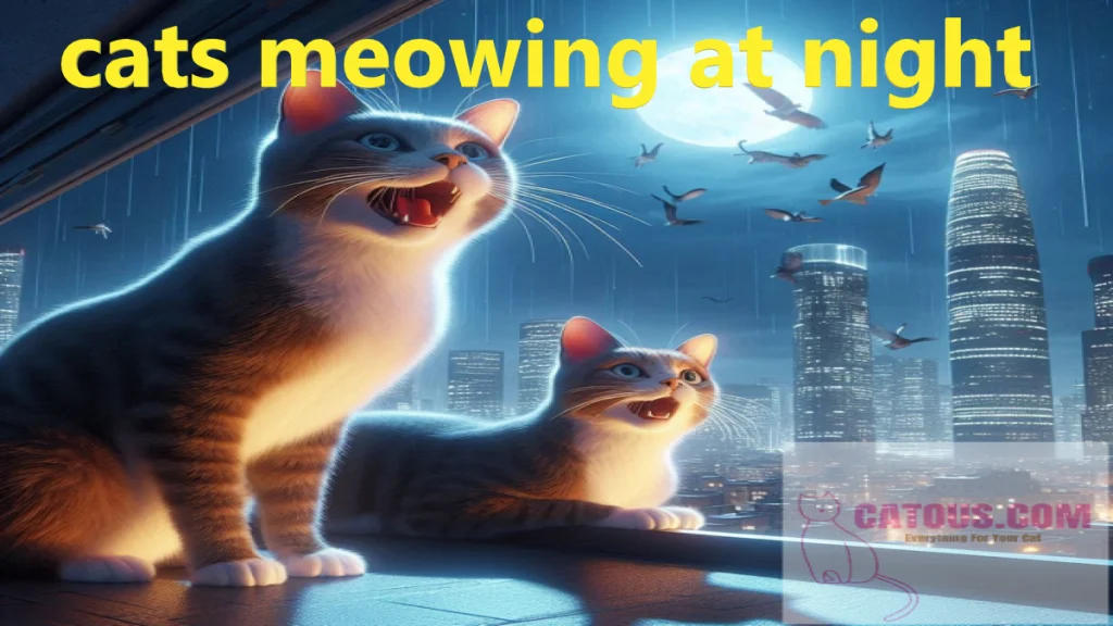 cats meowing at night