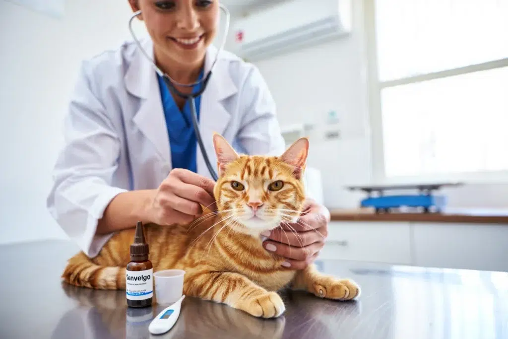 Professional Veterinary Care Professional veterinary examination showing successful Senvelgo treatment results